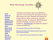 Tablet Screenshot of mainesolar.org
