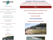 Tablet Screenshot of mainesolar.com
